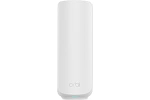 NETGEAR Orbi 370 Series (RBE370) Dual-Band WiFi 7 Mesh Add-on Satellite – Works with Orbi RBE372, RBE373 – Security Features,