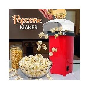 ImperialBrand 1200-W Hot Air Oil-free Popcorn, Popper Electric Machine Snack Maker, with Measuring Cup and Removable Lid…