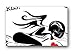 Motorcycle Decal - Woman Sportbike Rider - 