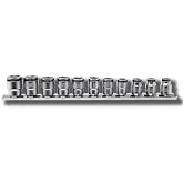 Ko-ken RS2450MS/11 1/4 Sq. Dr. Short NUT GRIP Socket Set, 5-14mm - 11 Pcs | Stubby short profile sockets equipped with internal magnetic retention to hold loose nuts safely.
