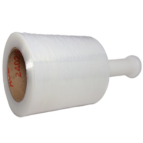 TOTALPACK - 5"x 1000 FT Roll - 80 Gauge Thick + Hybrid technology with Dispenser, 6 Pack Stretch Moving & Packing Wrap. Industrial Strength, Clear Plastic Pallet Shrink Film Ideal For Furniture, Boxes