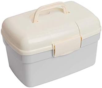 棚 二重層の薬箱収納オーガナイザーボックス プラスチック製救急箱 色 ピンク 色