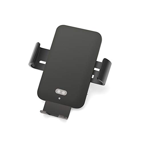 Fheaven Wireless Car Charger Mount, Voice Activate Auto Clamping Qi 10/7.5W Fast Charging For Samsung S10 S9 S8 Note 9 (Black a) - Thumbnail 7