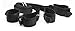 Inspiration Industry Women Sex Velcro Wrist Handcuffs Ankle Bandage Strap (Black )