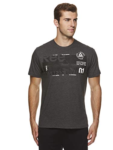 image for Reebok Men's Graphic Workout Tee - Short Sleeve Gym & Training Activew