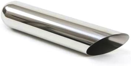 Exhaust Tip Chrome Plated 3.5 X 22 Af 2.5 Inlet Wesdon Exhaust Tip
