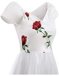 Vestido de fiesta de noche F16 para damas de honor, vintage, de encaje