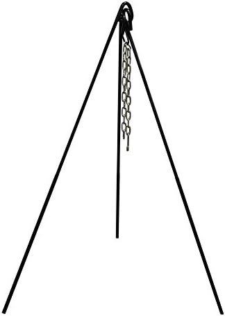 MEIBY Picnic Cooking Tripod, Outdoor Portable Picnic Camping BBQ Cooking Hanger Tripod, for Hanging Dutch Ovens, Tea Pots, Coffee Pots