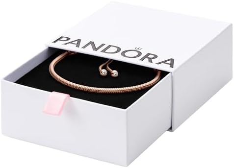 Amazon.com: PANDORA Moments Snake Chain Slider Bracelet - Charm