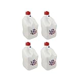 4 Pack VP 5 Gallon Square White Patriotic Racing Utility Jugs