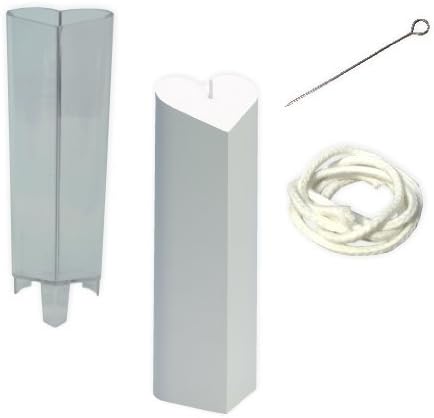 TrendLight 860567 Heart-Shaped Candle Mould 70 x 210 mm Including 1 m Wick, Wick Holder and Instructions [German Language Product] by TrendLight