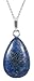 1pcs Adabele Genuine Sterling Silver Gemstone Pendant Necklace 18 inch Natural Healing Crystal Chakras Stone Hypoallergenic Nickel Free Fine Women Jewelry
