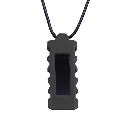 Happy Hours - Silicone Holder Necklace for Fitbit Alta / Replacement Wristband Accessory(Black)