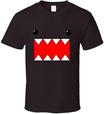 Domo Nerd with Glasses Geeky Funny Tv T Shirt S Dark Chocolate