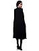 Irirgo Women's Split Long Sleeve Poncho Cape Cloak Shawl Cardigan Jacket Top
