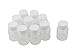 12PCS 80ml 2.7oz Empty Portable Plastic Solid Powder Medicine Chemical Bottles Pill Tablet Holder Storage Container Case Box