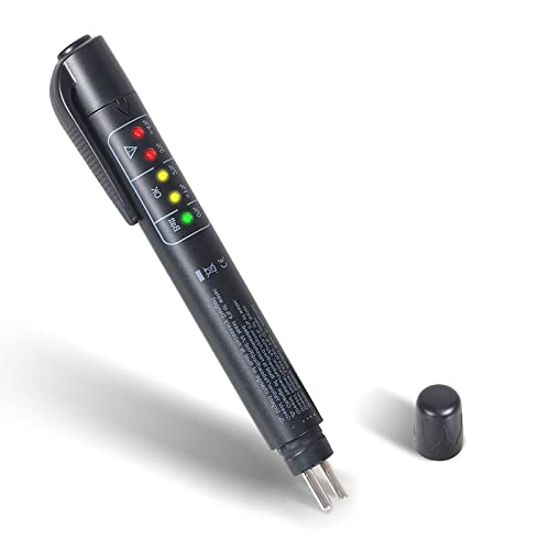 ‎KINGBOLEN Brake Fluid Tester with 5 LED Indicators,DOT 3 DOT 4 DOT 5.1