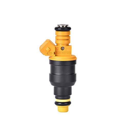 280150943 0280150939 0280150909 New Fuel Injector Set of 8, Fits 1992-2004 Ford E250, F150, F250, F350, E350, Mustang, Lincoln and Mercury 4.6L, 5.0L, 5.4L, 5.8L Vehicles (Yellow)