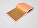 24 Karat Edible Gold Leaf by Slofoodgroup (25 Lightly Attached Sheets on Transfer Backing per Book) 3.15 in x 3.15in Soft Press Transfer Leaf Sheets