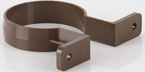 Pack of 2 Two BR207BR Brett Martin Pipe Bracket / Clip / Fixing for 68mm Roundstyle downpipe System Brown
