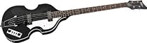 Hofner HI-BB-BK-O Ignition Violin Bass with Case, Black
