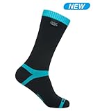 Dexshell Coolvent Mid-calf Waterproof Socks - Aqua Blue