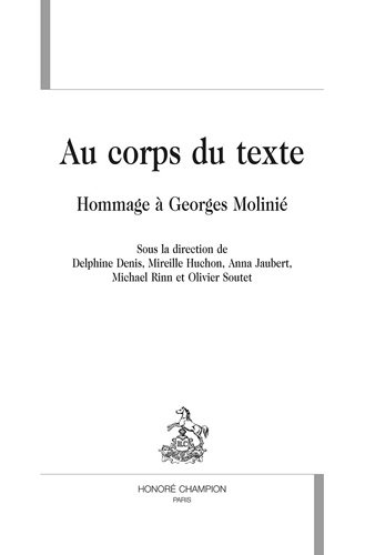 Au corps du texte