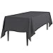 LinenTablecloth Rectangular Polyester Tablecloth, 60-Inch by 102-Inch, Charcoal