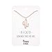 Happy Kisses Cactus Necklace – Desert Pendant – Inspirational Message Card – for Women & Kids (Rose Gold)