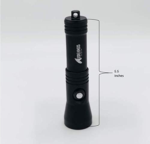Audeamus Rechargable Waterproof LED Dive Light 1200 Lumens - Thumbnail 4
