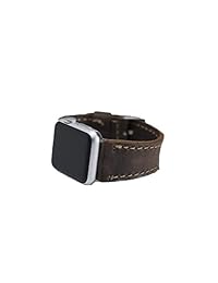 Booyse   Correa para reloj (piel auténtica, 1.654 in, 1.732 in, con hebilla negra, serie 4, serie 3, serie 2, 1 unidad)