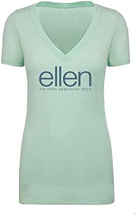 ellen Shop Women's V-Neck T-Shirt Large Mint