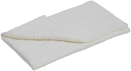 Grete Knitwear Premium Baby Swaddle Receiving Blankets 100% Soft Acrylic. Perfect Baby Shower Gift Or For Expecting Mother (Small, White)