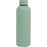 Matte Insulated Water Bottle 17-Ounce (Gray Green)
