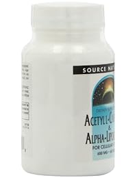 source naturals Acetil L-Carnitina y Alpha Lipoico, 650 mg, SN1799, 60, 1, 1