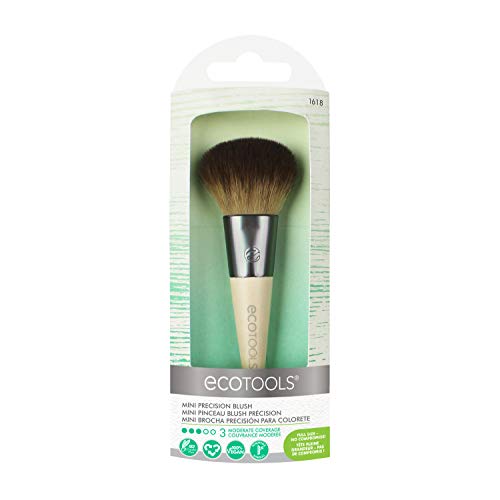 EcoTools Mini Precision Blush, Travel-Size Blush Brush with Full-Size Brush Head
