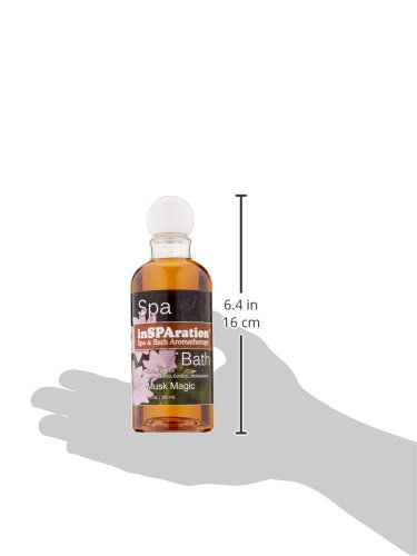 inSPAration Spa and Bath Aromatherapy 120X Spa Liquid, 9-Ounce, Musk Magic, Brown