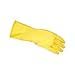 Amazon Basics 100003 Professional Reusable Rubber Gloves, Large, Yellow, 3-Pack