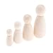 Yetaha Unfinished Wooden Dolls,16 Pcs, Decorative Peg People Male&Female Figures Body for DIY Painting, Craft Art Projects