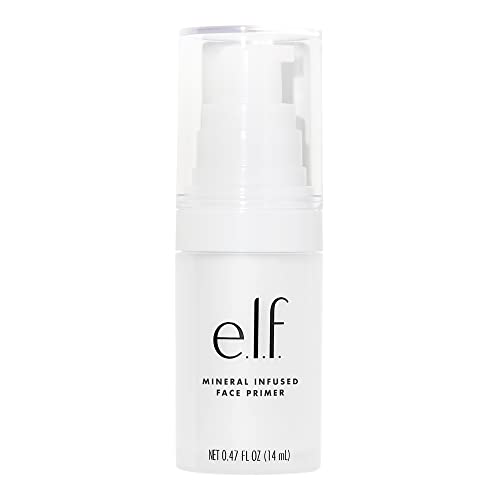 e.l.f. Mineral Infused Face Primer, Primer For A Smooth Foundation Base, Fills…