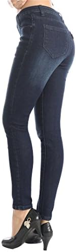 ZADDIC Skinny Jeans Women's Casual Butt Lift Stretch Jeans Leggings (6, Dark Blue)