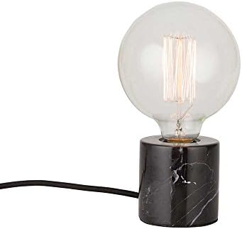 Bahne Table Lamp Bulb Design Black Marble