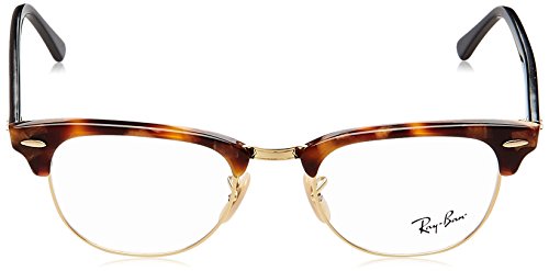 Ray-Ban RX5154 Clubmaster Eyeglasses Brown Havana 49mm