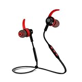 LeMocia M-2 Wireless Bluetooth V4.1 Sport In-ear Earbuds, Magnetic Sweatproof Waterproof Headphones for Running, Riding, Workout, Gym with Microphone compatible with iPhone and Android (black)