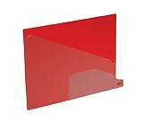 Pendaflex 13561 End Tab Vinyl Outguides, Bottom Tab Printed Out, 2 Pockets, Letter, Red, 25/Bx