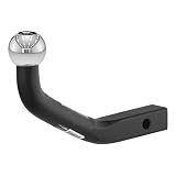 CURT 45571 Euro Mount Trailer Hitch Ball Mount with 1-7/8-Inch Trailer Hitch Ball, Fits 1-1/4-Inch Receiver, 3,500 lbs. GTW, 4-5/8-Inch Ball Height