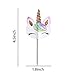 Kapoklife 1 11 48 Rainbow Cupcake Picks, Double Sided Unicorn Cake Toppers with 24-Pack Thank You Stickers, Birthday Baby Shower Party Decoratio, 1