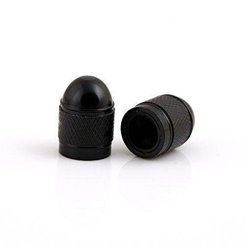 image for Godeson Black Car Tire Valve Stems Cap Bullet Style Tire Valve Cap fro