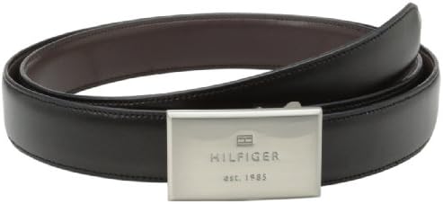 Tommy Hilfiger Men's Boxed Reversible Belt Set with Two Interchangeable Buckles