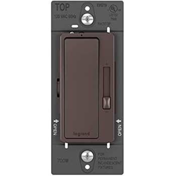 PASS & SEYMOUR RH703PDBCCV4 700W Bronze Single Pole Dimmer
